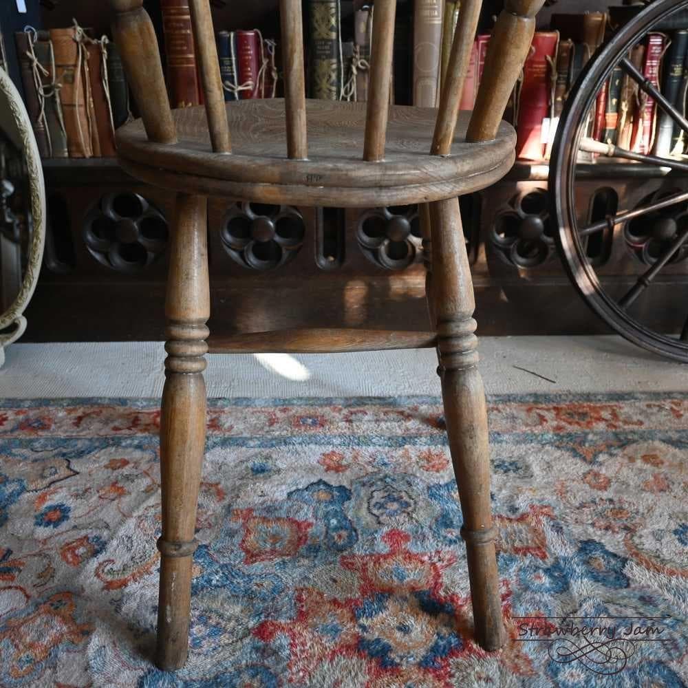 L3705-62-2 英国アンティーク アイベックスチェア キッチンチェア 剝離