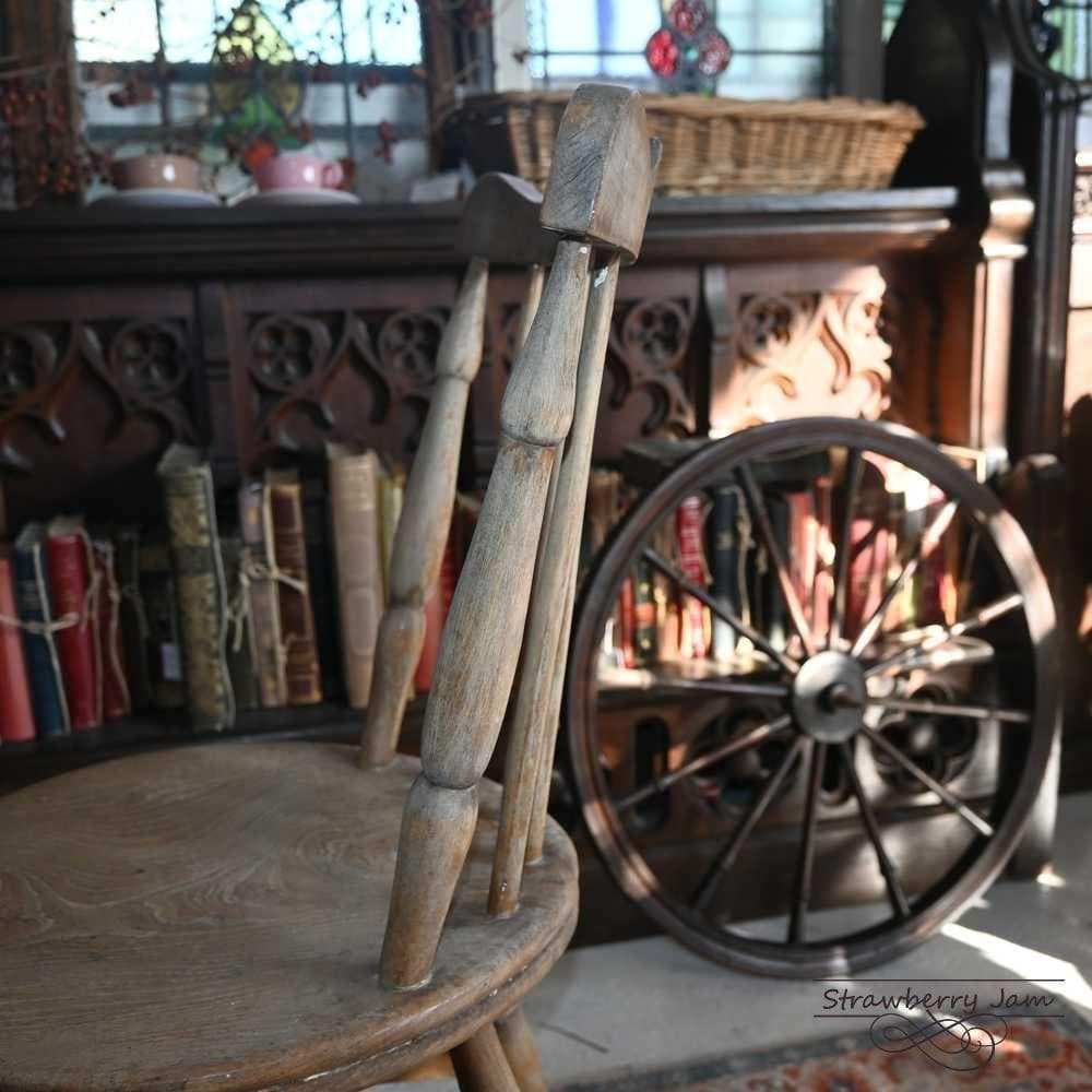 L3705-62-2 英国アンティーク アイベックスチェア キッチンチェア 剝離