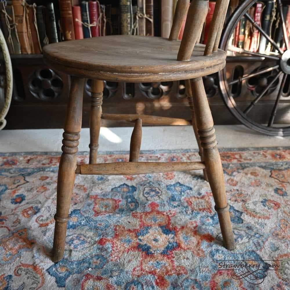 L3705-62-2 英国アンティーク アイベックスチェア キッチンチェア 剝離