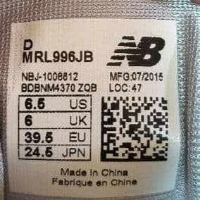 レディース メンズ ニューバランス MRL996 JB