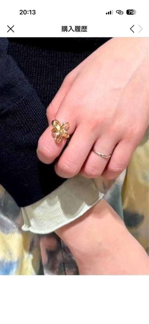 masaki様専用】別注フィリップオーディベールフラワーモチーフリング