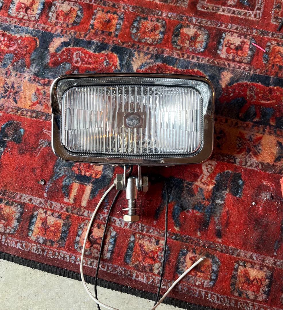 スクエアヘッドライト 角目 チョッパー ビンテージ 汎用 - メルカリ