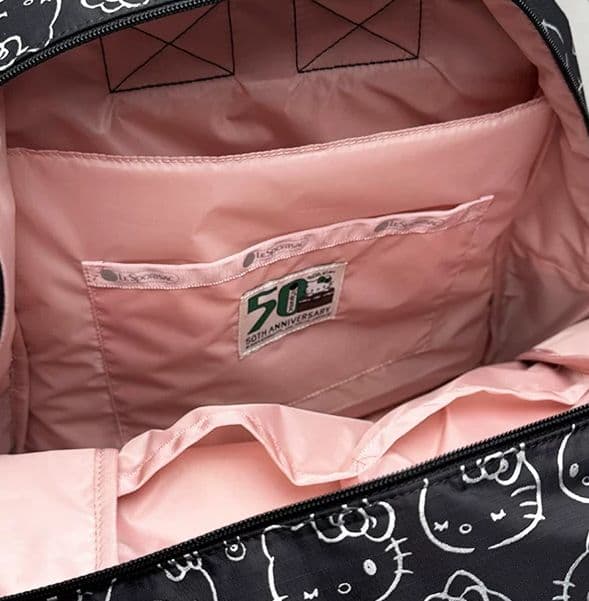 新品 レスポートサック ハローキティ ブラック リュック リボン結び 50周年