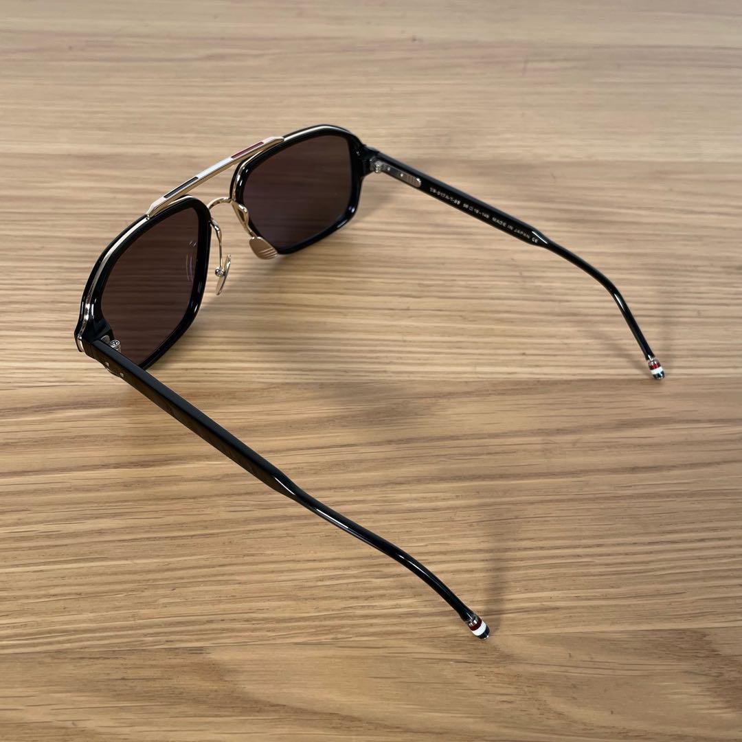 トムブラウン トリコロール サングラス TB-017A-T-56 ブラック - メルカリ