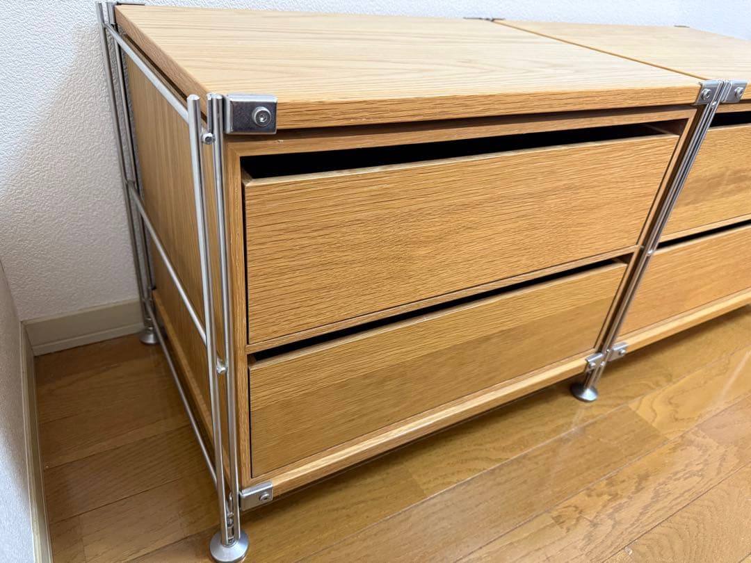 無印良品☆ステンレスユニットシェルフ☆テレビ台☆テレビボード☆木製