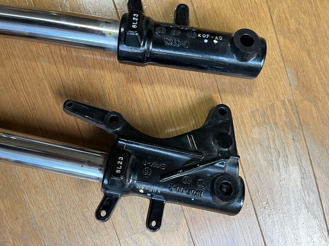 モンキー125 グロム 純正 ABSなしゴールド フロントフォーク アルミ製