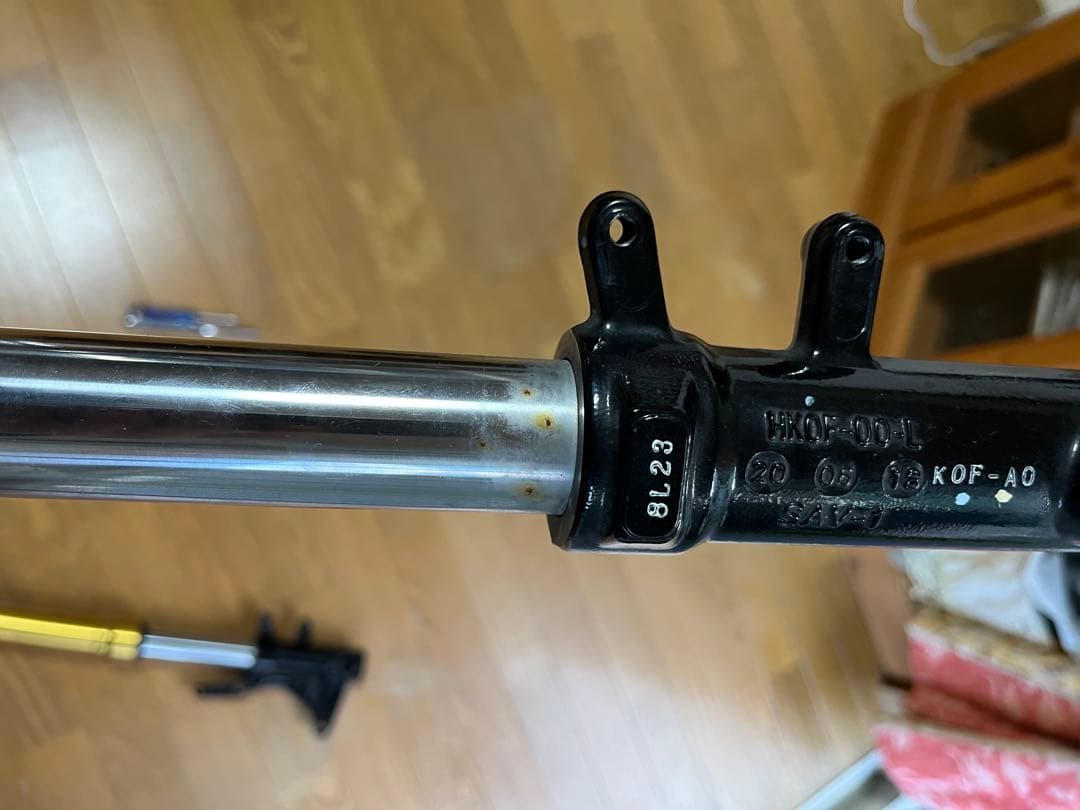 モンキー125 グロム 純正 ABSなしゴールド フロントフォーク アルミ製