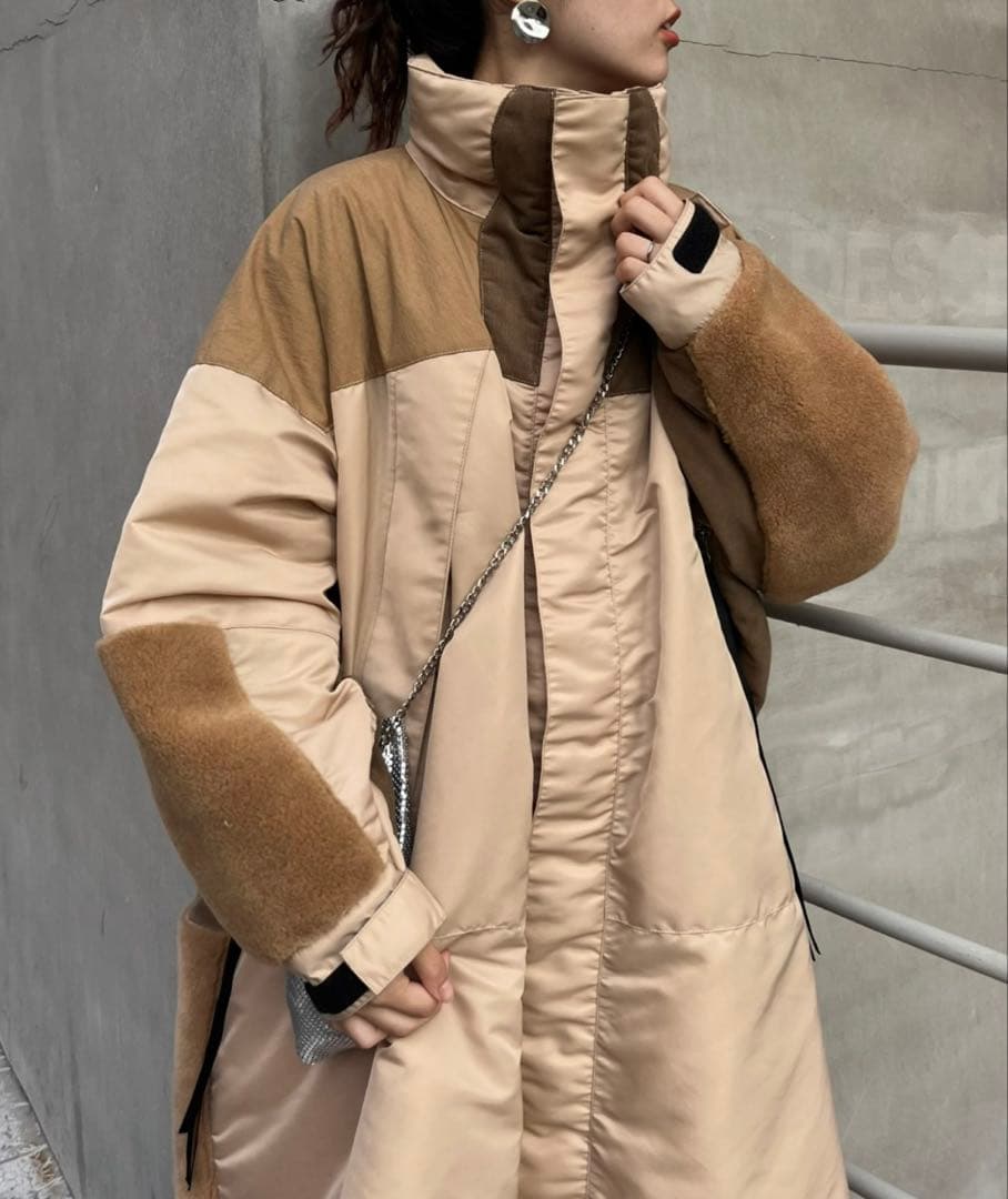 新品未使用　etsinta エシンタ　モンスター中綿オーバーコート　S