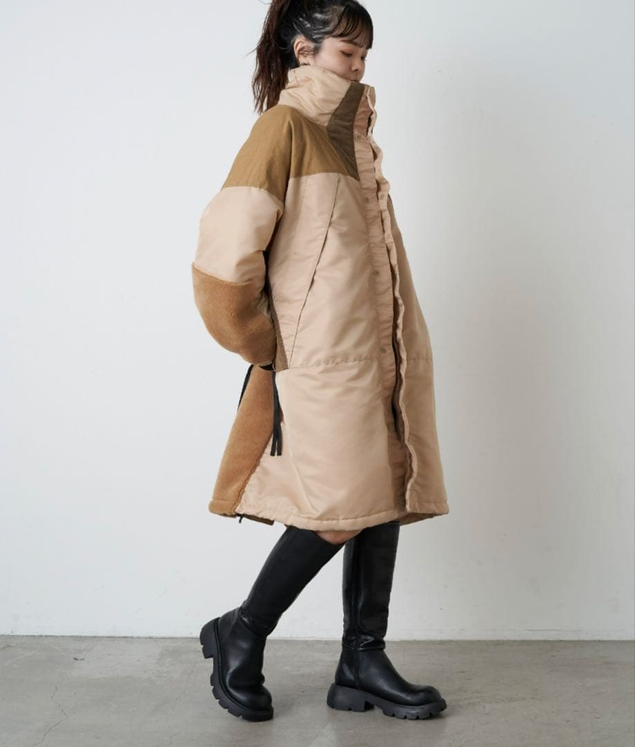 新品未使用　etsinta エシンタ　モンスター中綿オーバーコート　S