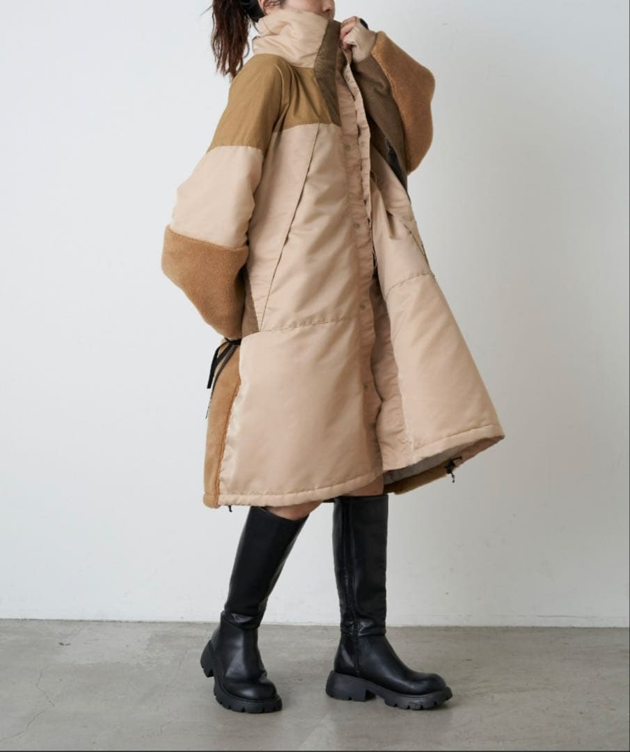 新品未使用　etsinta エシンタ　モンスター中綿オーバーコート　S