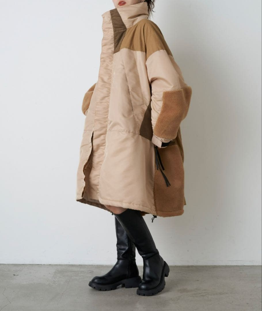 新品未使用　etsinta エシンタ　モンスター中綿オーバーコート　S