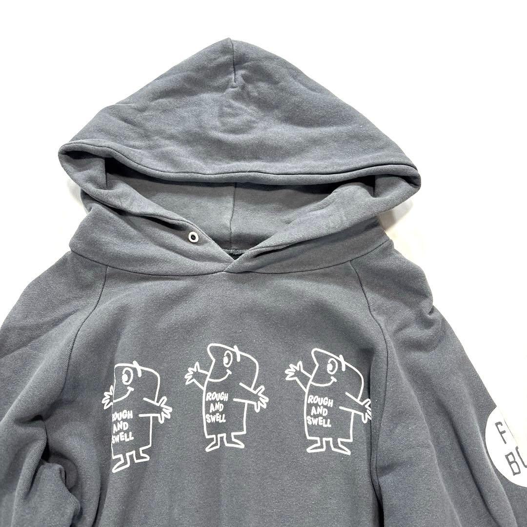 ラフアンドスウェル　フード　パーカー　プルオーバー　スウェット　グレー系　M