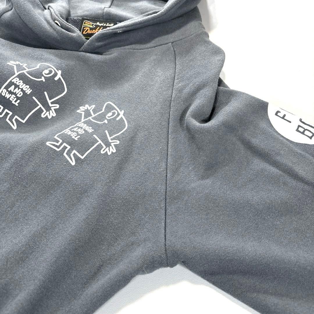 ラフアンドスウェル　フード　パーカー　プルオーバー　スウェット　グレー系　M