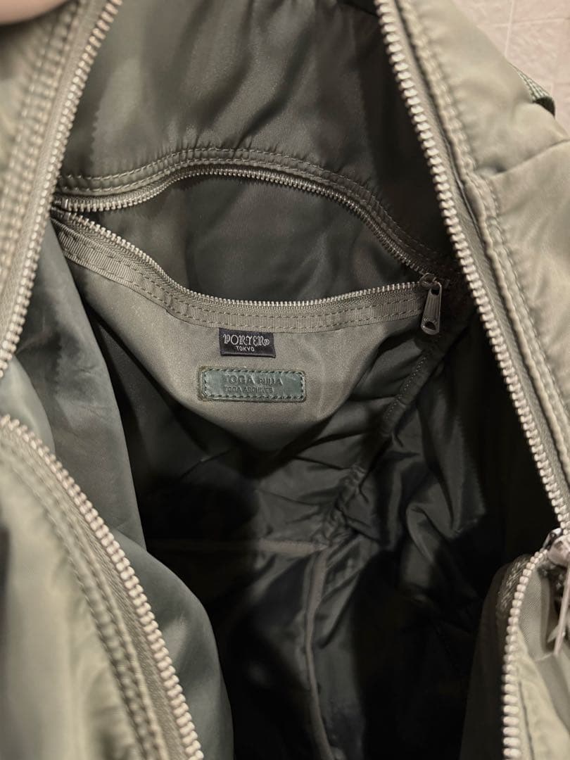 【希少】トーガ プルラ TOGA PULLA PORTER ボンサック カーキ