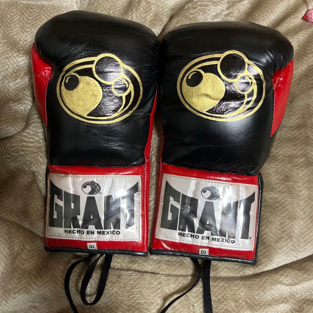 GRANT グラント ボクシンググローブ 赤黒 10oz - メルカリ
