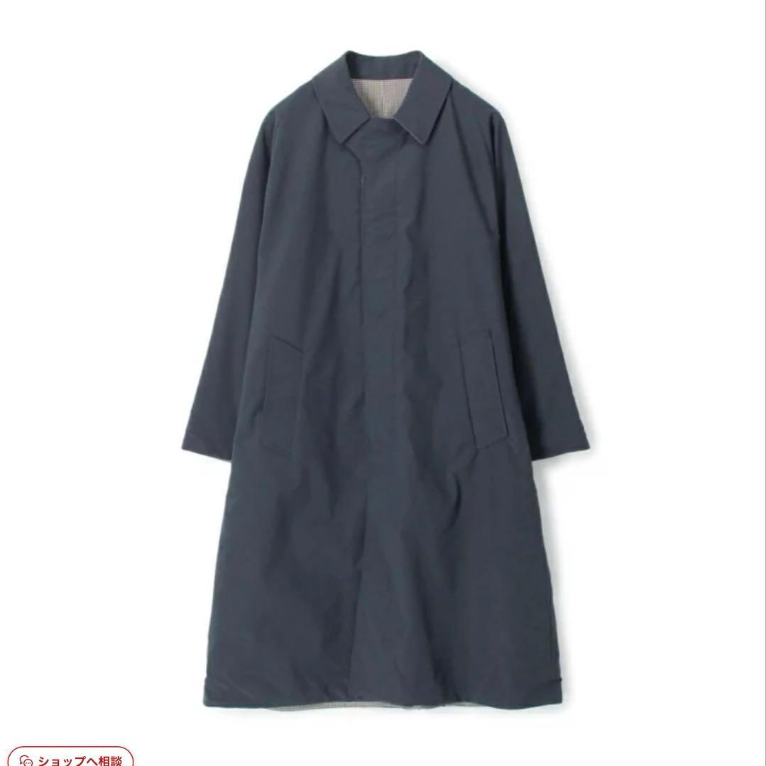 TOMORROWLAND ネイビー ステンカラーコート Mサイズ　リバーシブル