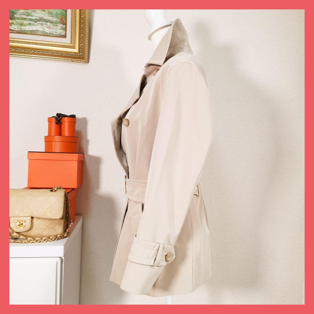 はわい８０８! マックスマーラMaxMara高級シルバータグトレンチコート