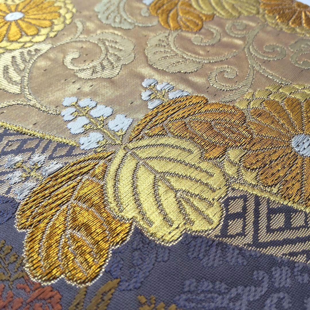 袋帯】灰紫の気品＊有職文様がずらり並ぶ“雅の世界｜裂