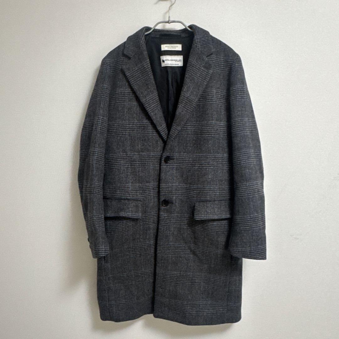 BEAUTY&YOUTH チェスターコート グレー系チェック - メルカリ