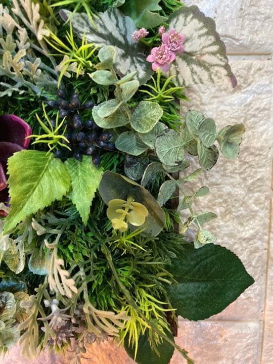 光触媒　人工観葉植物　造花　ウォールグリーン3828
