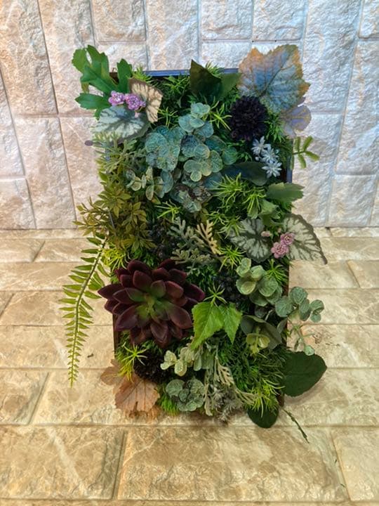 光触媒　人工観葉植物　造花　ウォールグリーン3828