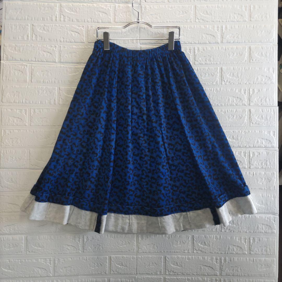 専用✨コムデギャルソン　コムコム　総柄　スカート AD2007 青　ブルー