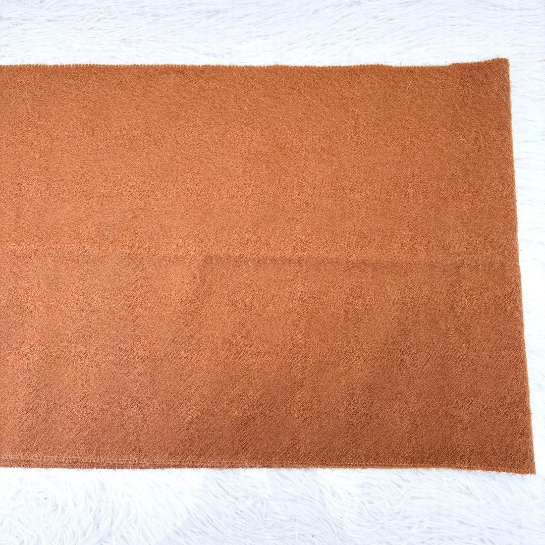 【極美品】バーバリー/カシミア100%マフラー/茶色/ワンポイント/馬上の騎士