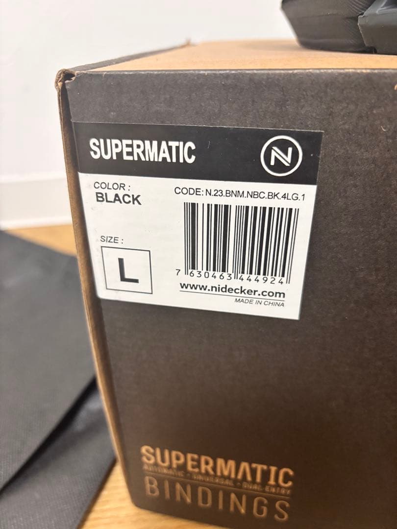 NIDECKER SUPERMATIC ビンディング Lサイズ ブラック