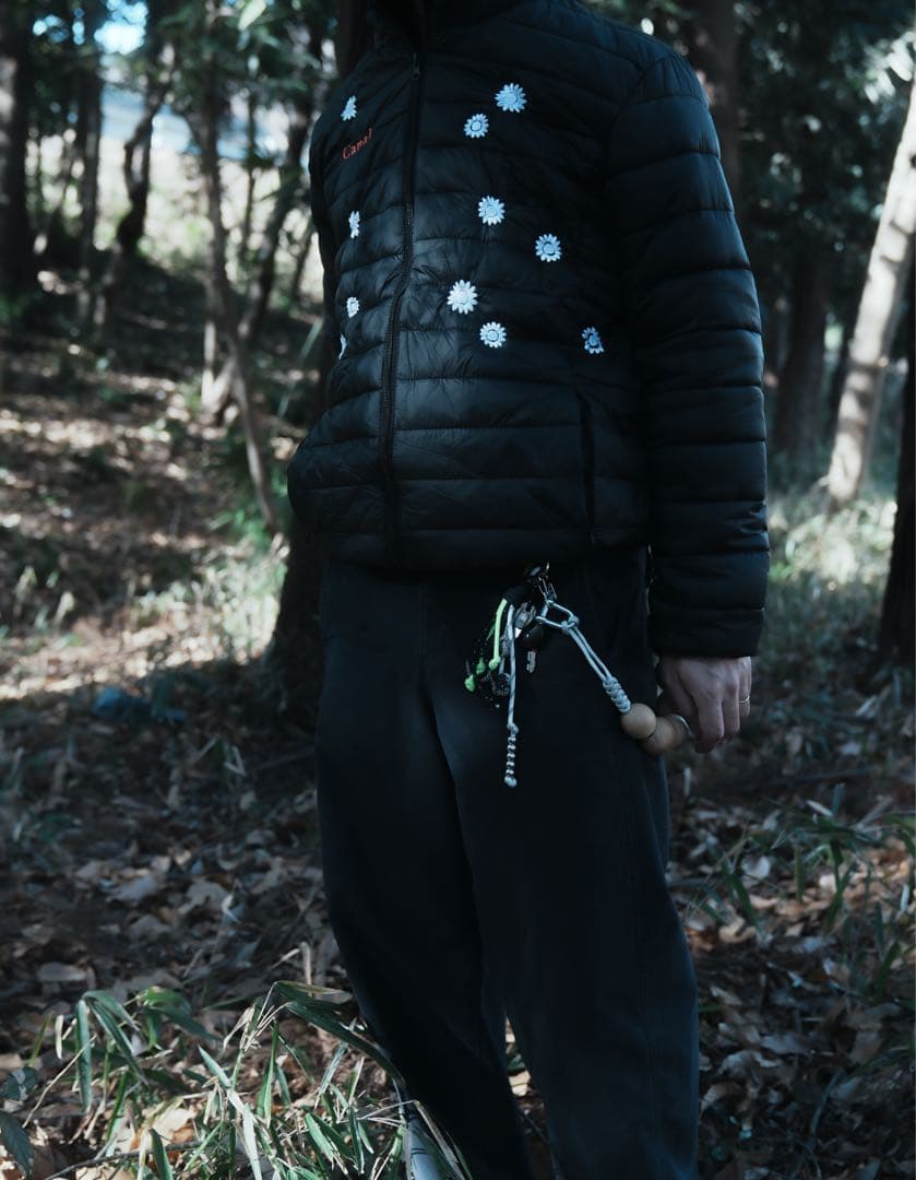 ⭐︎様　花刺繍入りのパテッドジャケット(フード付き)