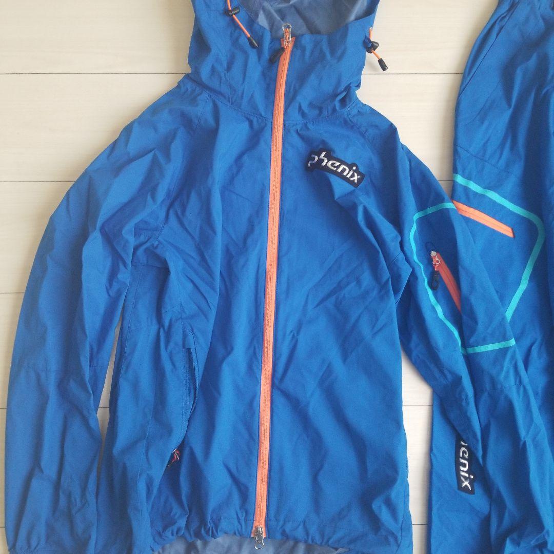 phenix ナイロン　セットアップ Sサイズ　ブルー　ウインドブレーカー