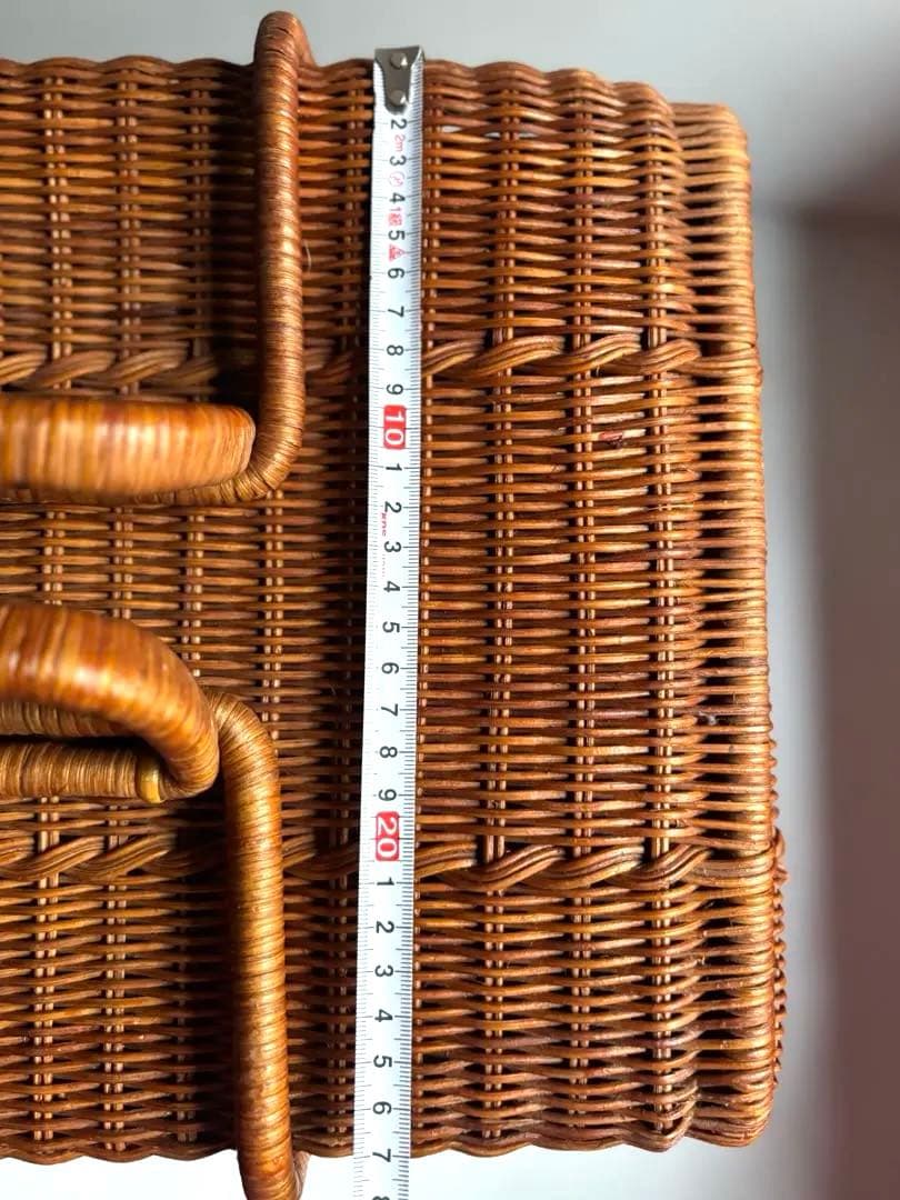 634 フランスアンティーク ピクニックバスケット パニエ 蚤の市購入 美品