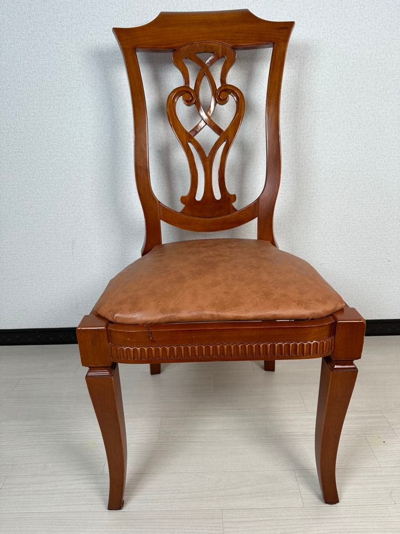 （1/6）英国 アンティーク YAZHEN ダイニングチェア 食卓椅子 ※i4※