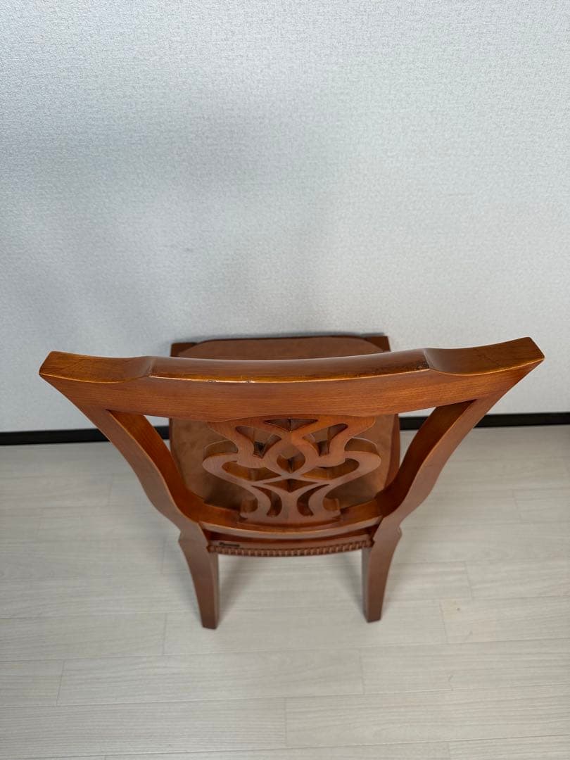 （1/6）英国 アンティーク YAZHEN ダイニングチェア 食卓椅子 ※i4※