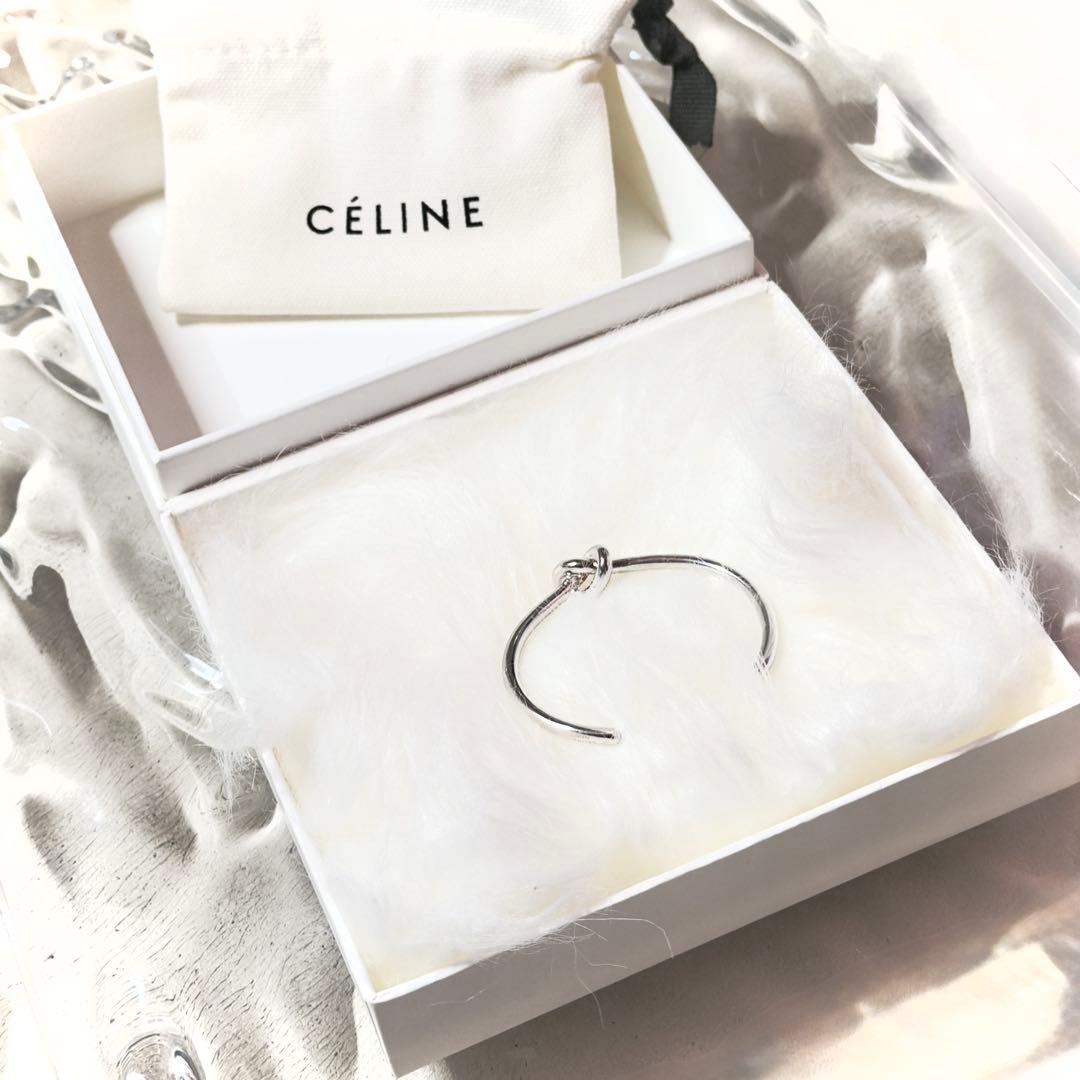 CELINE セリーヌ ノット エクストラ シン ブレスレット バングル S