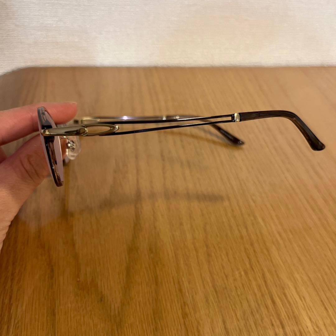 フェザーメタルフレーム　度あり　-11.5 強度近視メガネ 50-17-135