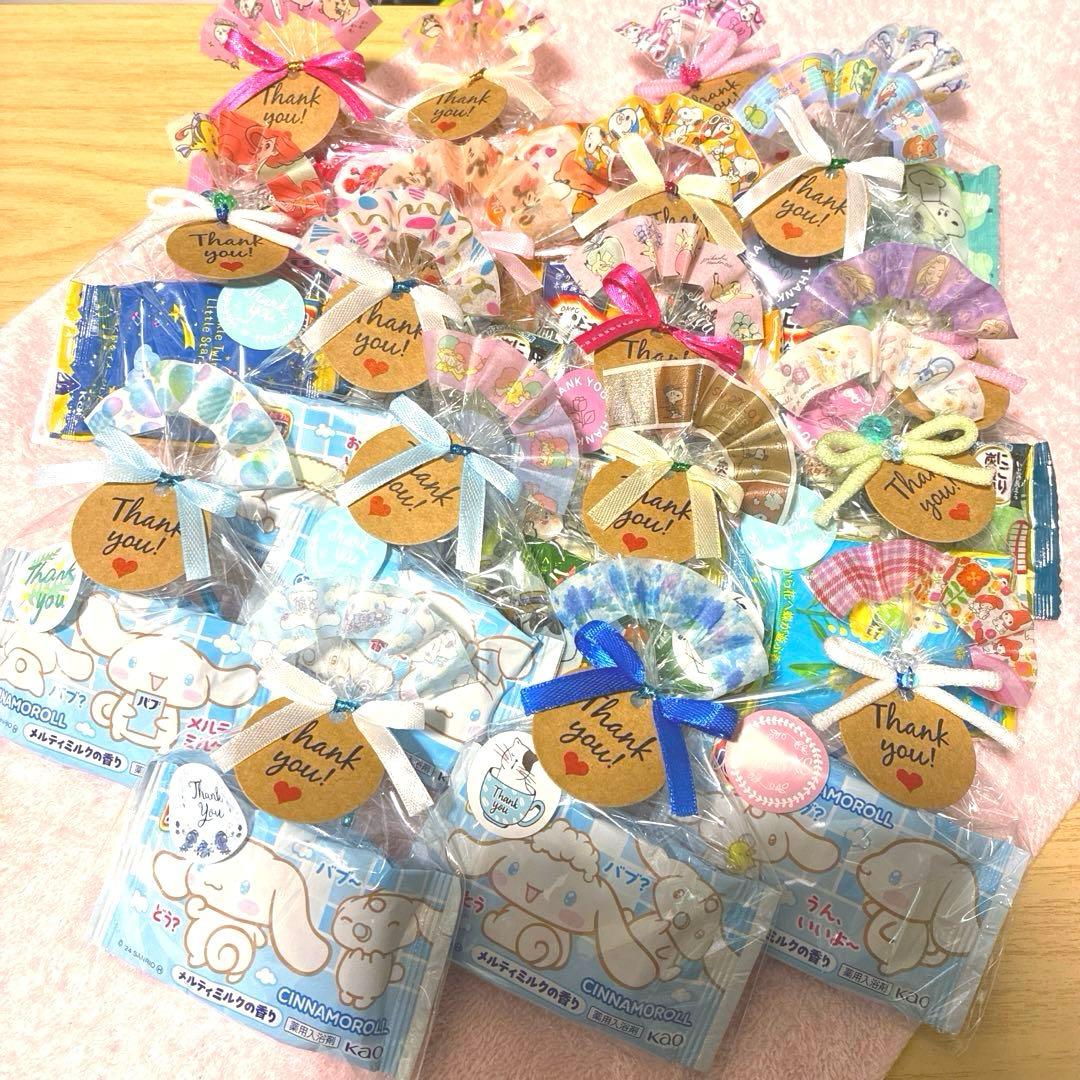 O⑱入浴剤プチギフト18個 ばら撒き 退職 結婚式 引越 サンリオ