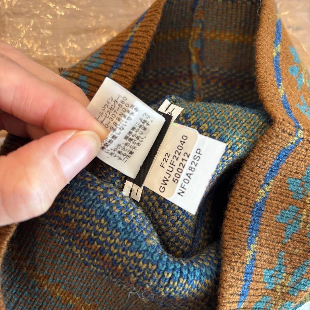 新品タグ付　シュプリーム×ノースフェイス　ビーニー