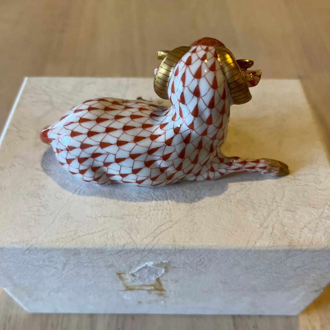 ヘレンド　干支羊ひつじ置物