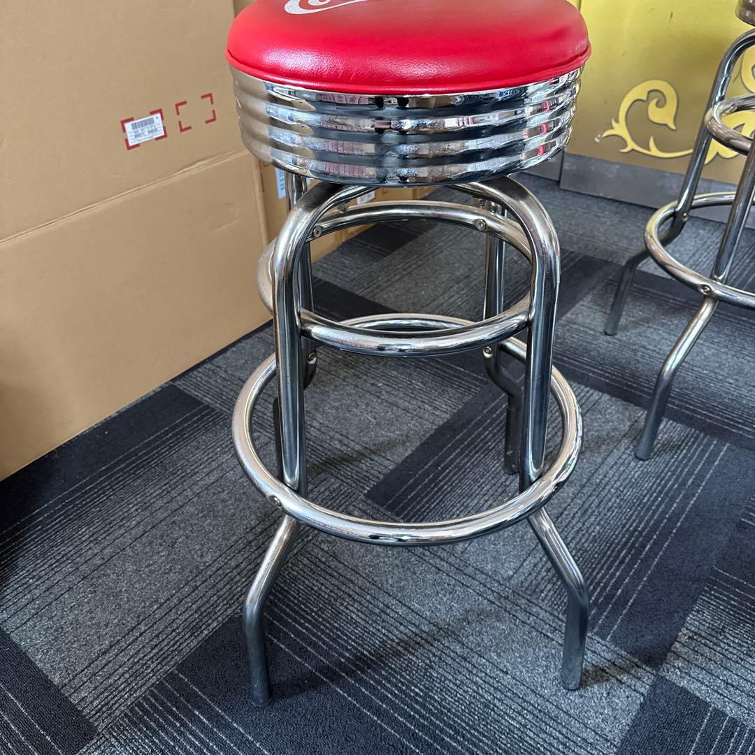 Coca-Cola バースツール 赤