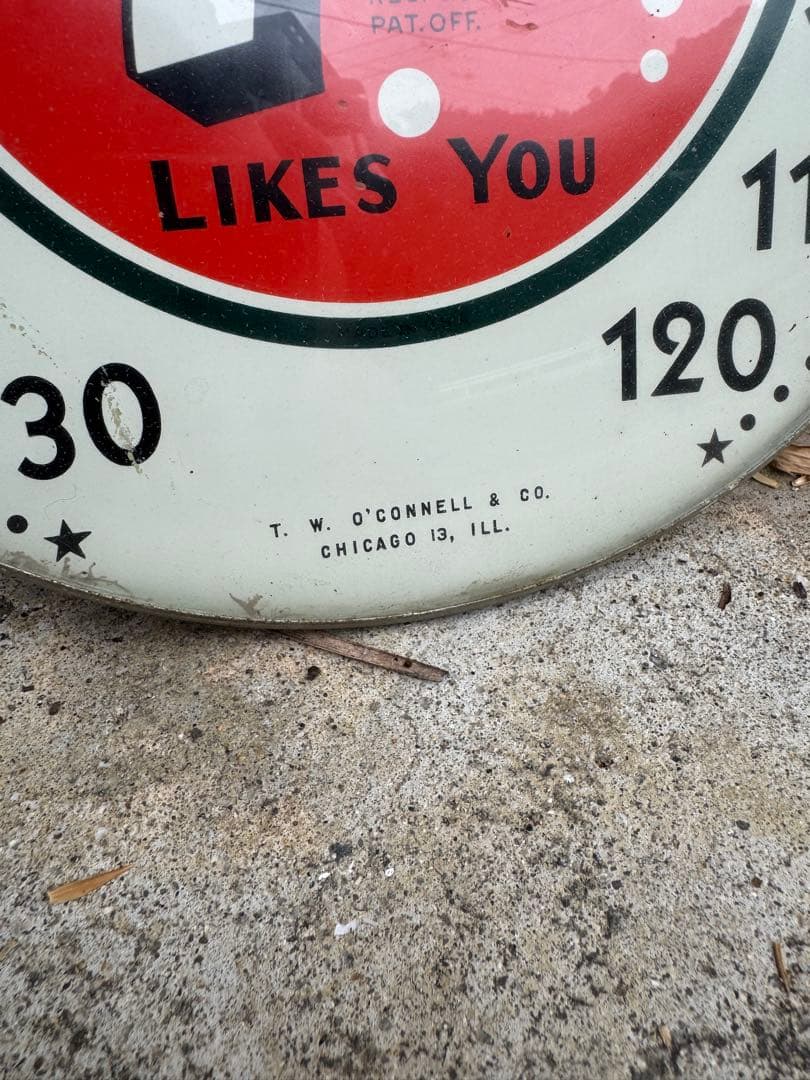 当時モノ ヴィンテージ 1960年代 7UP 温度計 世田谷ベース