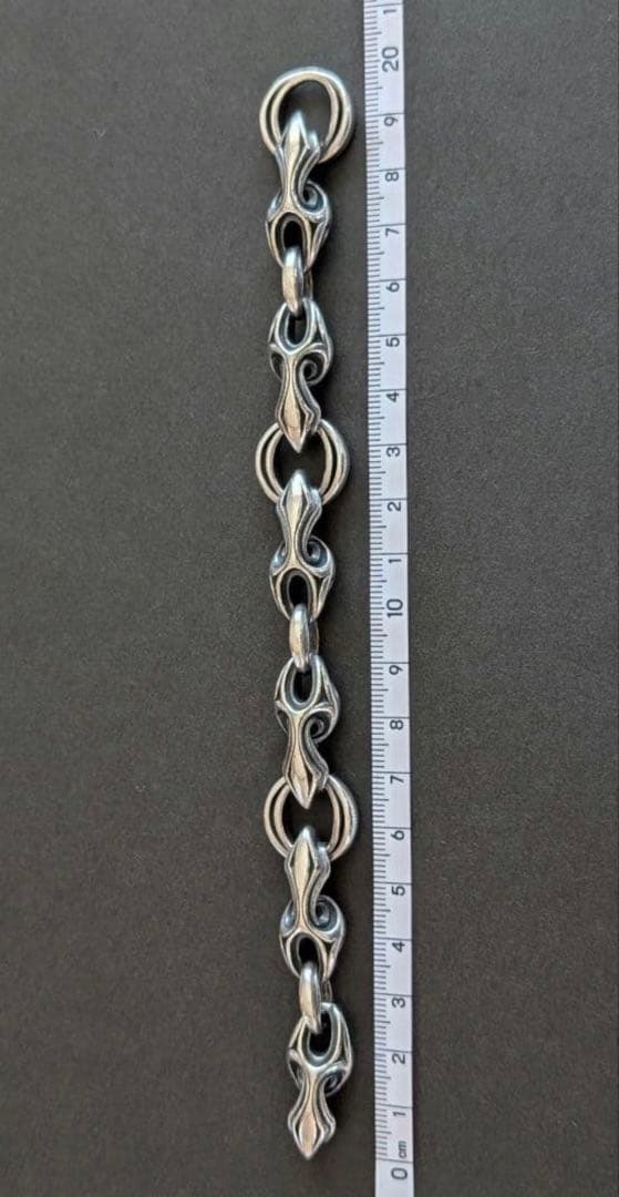 エムズコレクション シルバー925アーバントライバル無限ブレスレット極太20cm