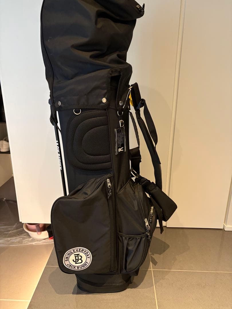 JACK BUNNY ゴルフバッグ・キャディバッグ ブラック　クラブセット