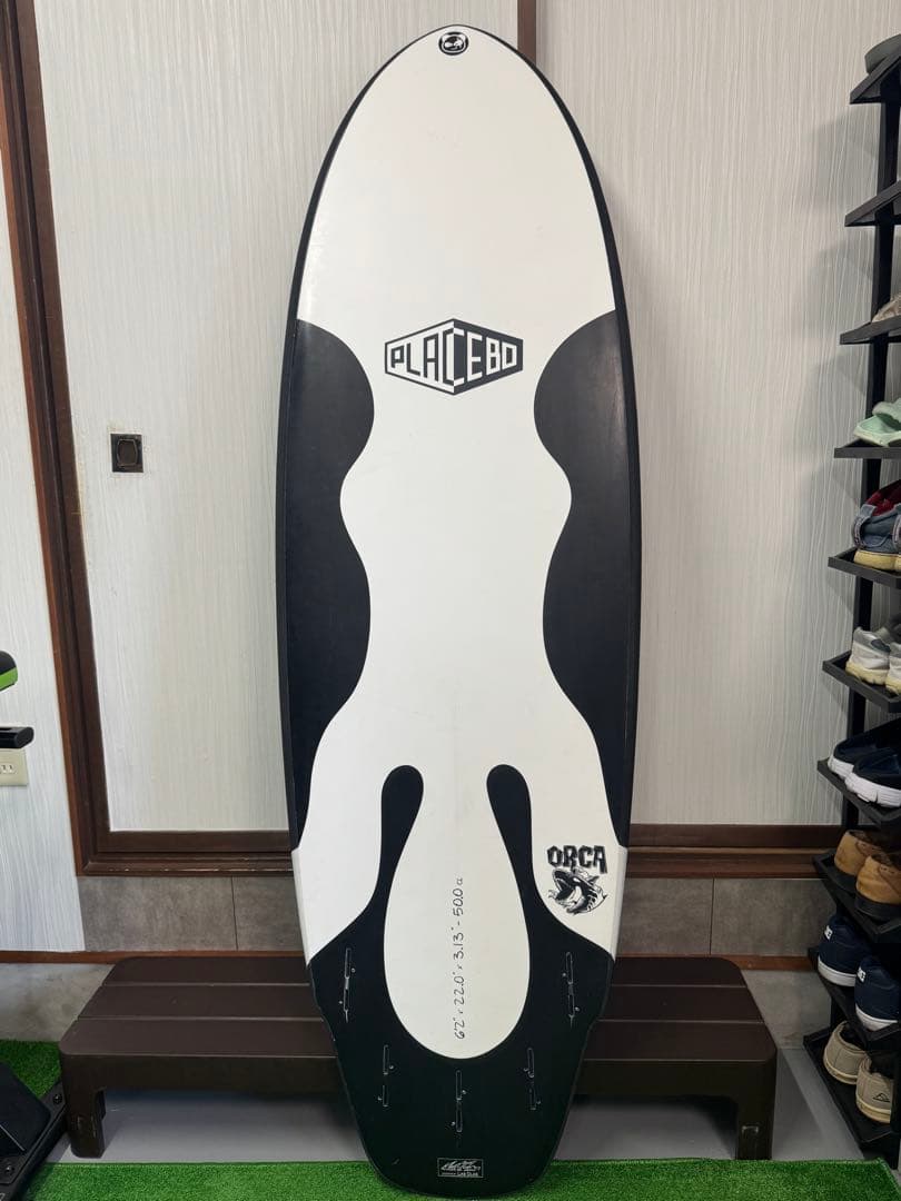 Placebo『ORCA』6’2″ 50.0cl 超浮力 ソフトトップ+EPS