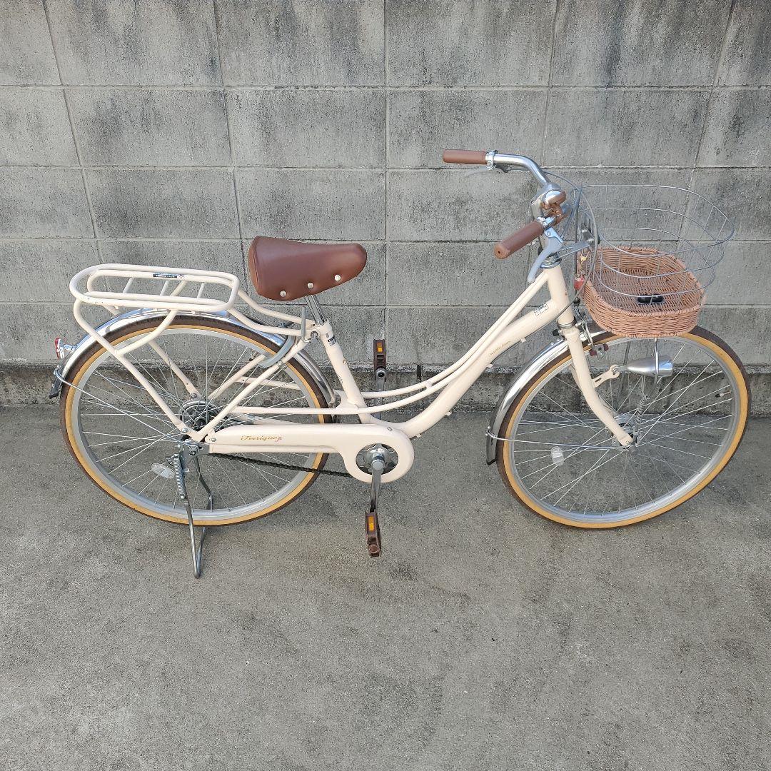 22インチ クリームFeerique Jr フェリーク ジュニア 自転車 アサヒ