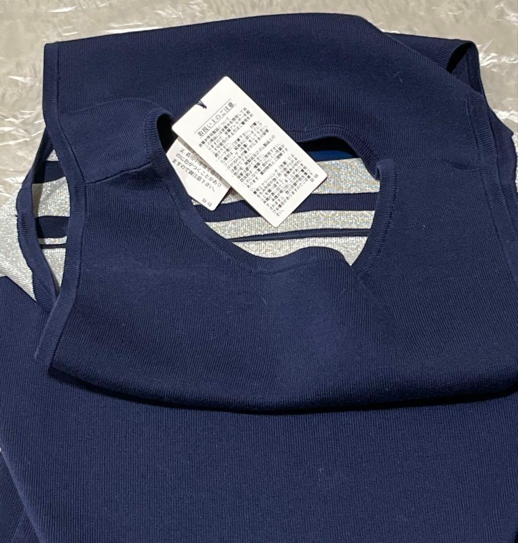 半額↓Ralph Lauren Golf ネイビー ストライプ ベストM ゴルフ