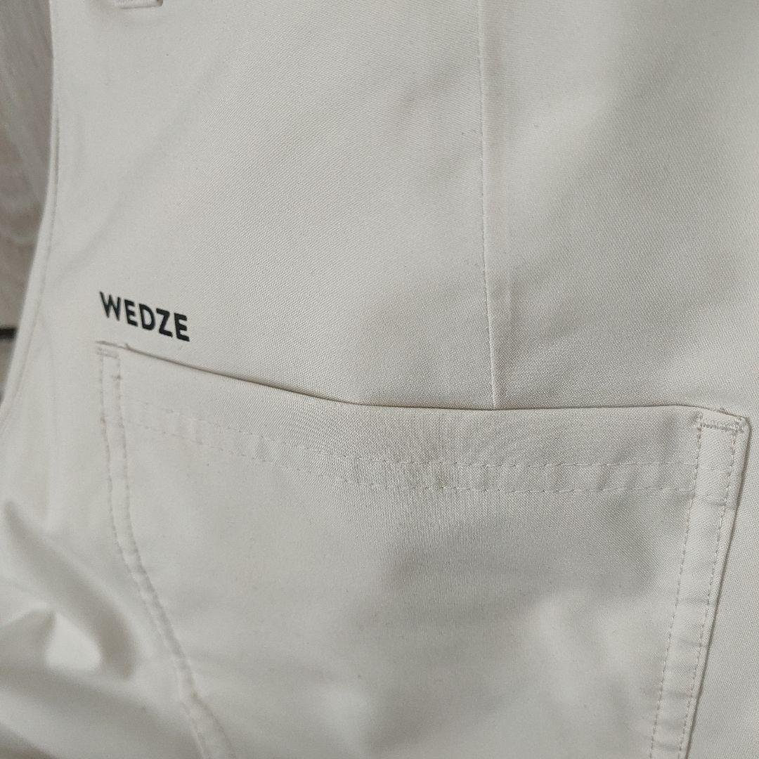  防水オーバーオール ホワイト グレー　　M