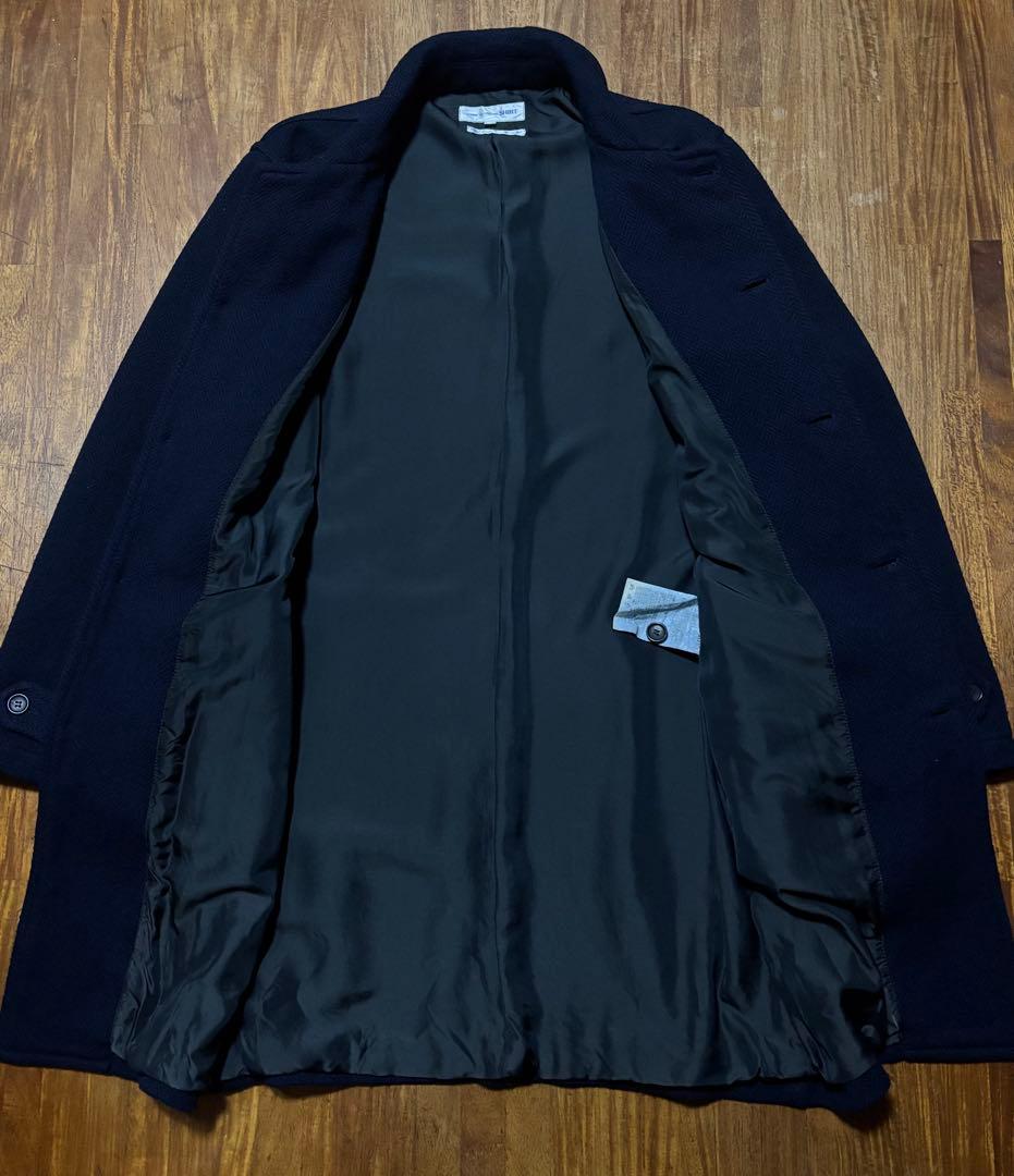 コムデギャルソンシャツ GARCONS SHIRT コート L ネイビー ウール
