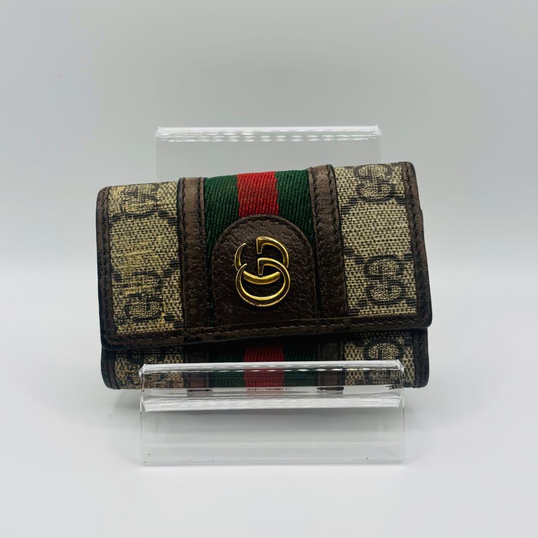 GUCCI グッチ キーケー6連 シェリーライン オフィディア603732 - メルカリ