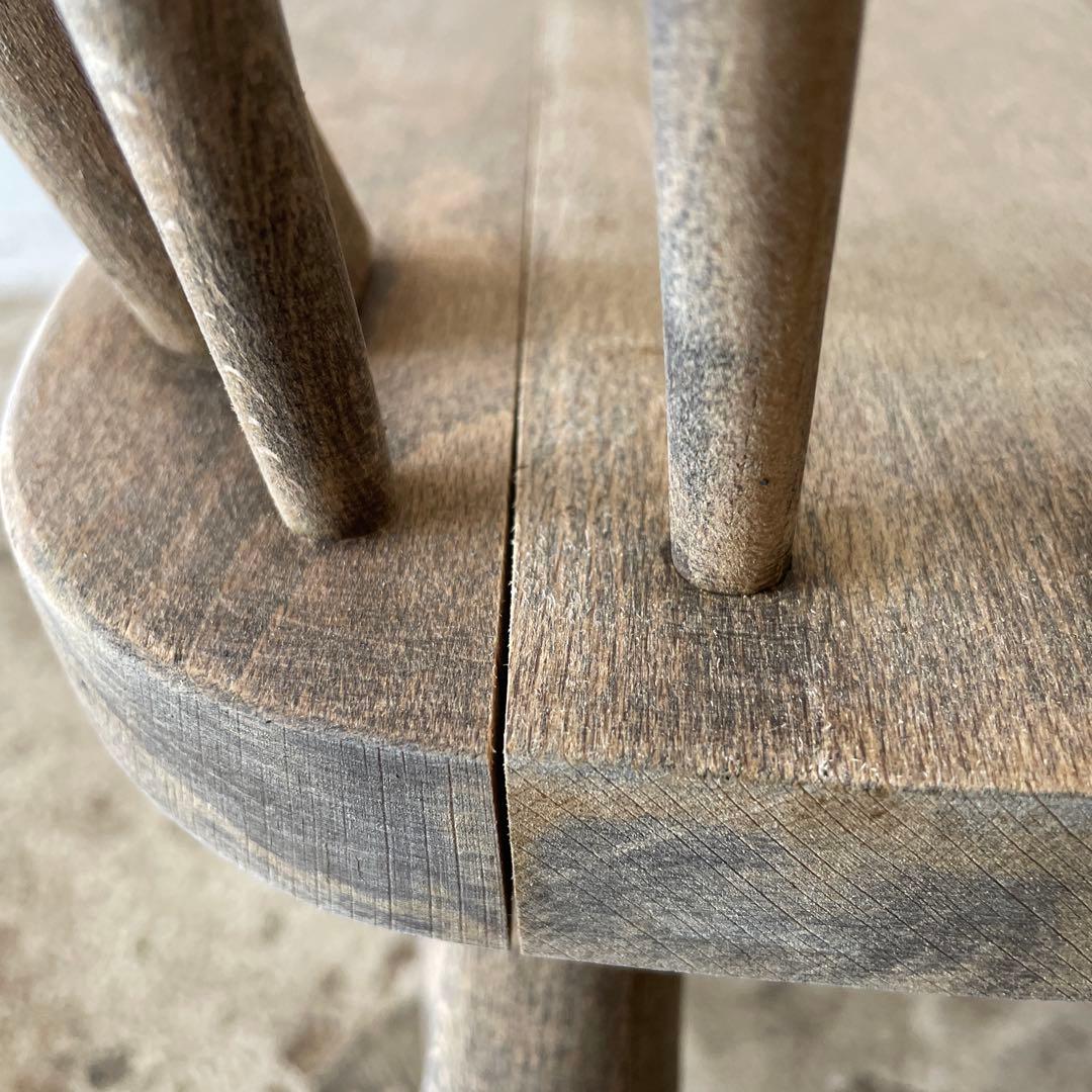 ビンテージ　Vバックダイニングチェア　ホイールバックチェア　剥離加工　no3