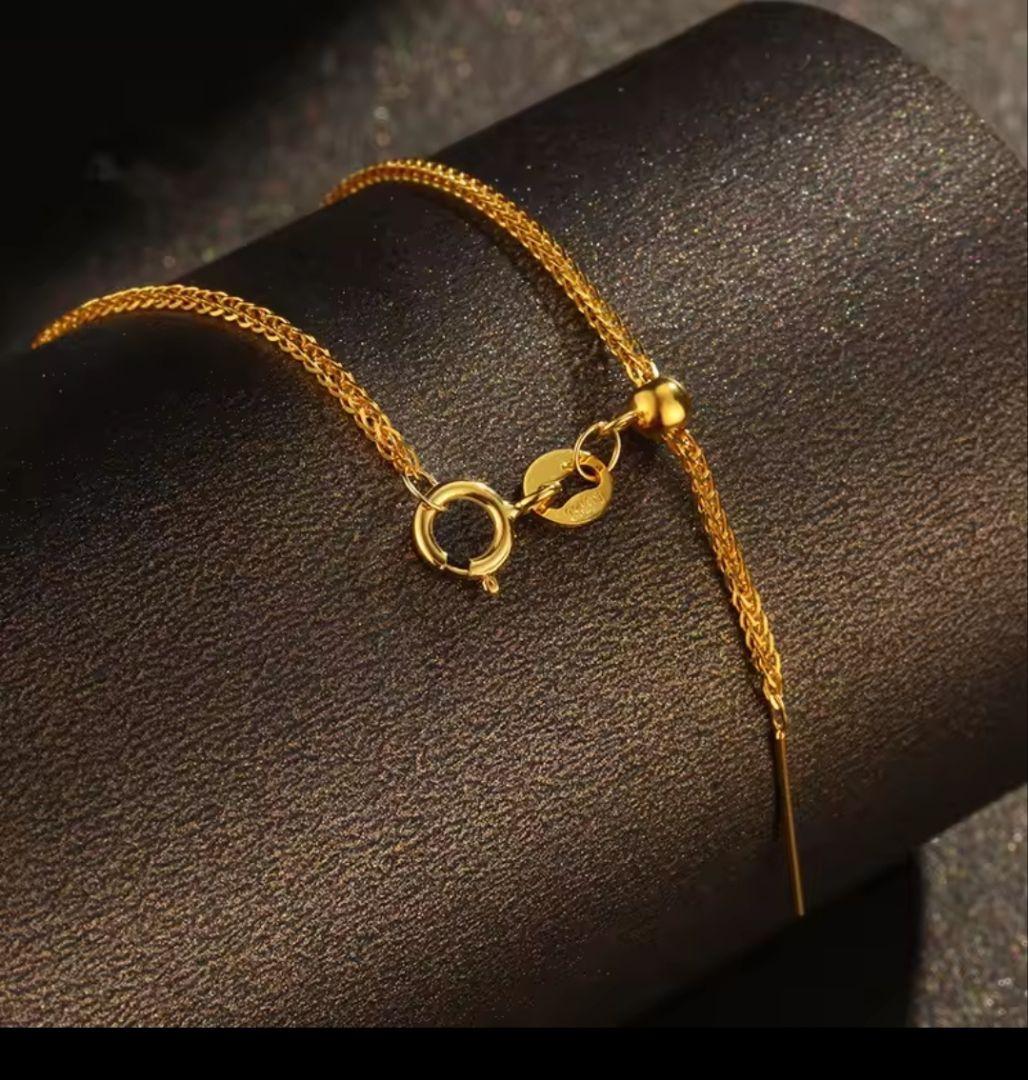 18kスライドチェーンブレスレット au750